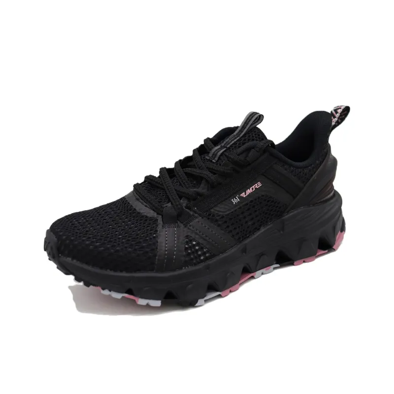 361° Anti-Slip Wear-Resistant River Trekking Shoes Women's Black Pink-2