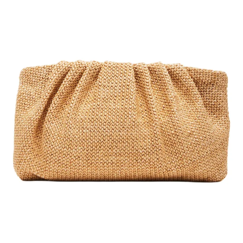 STEVE MADDEN Textile Materials One Shoulder Crossbody Clutches Women's Natural-3