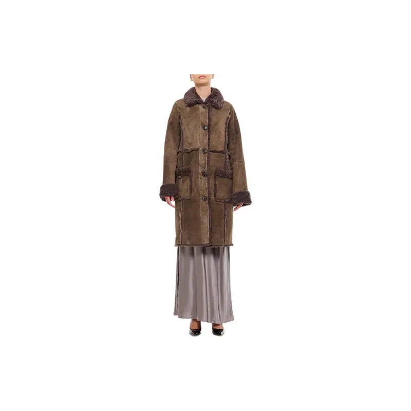 Saks Potts Coats Women's Brown-1