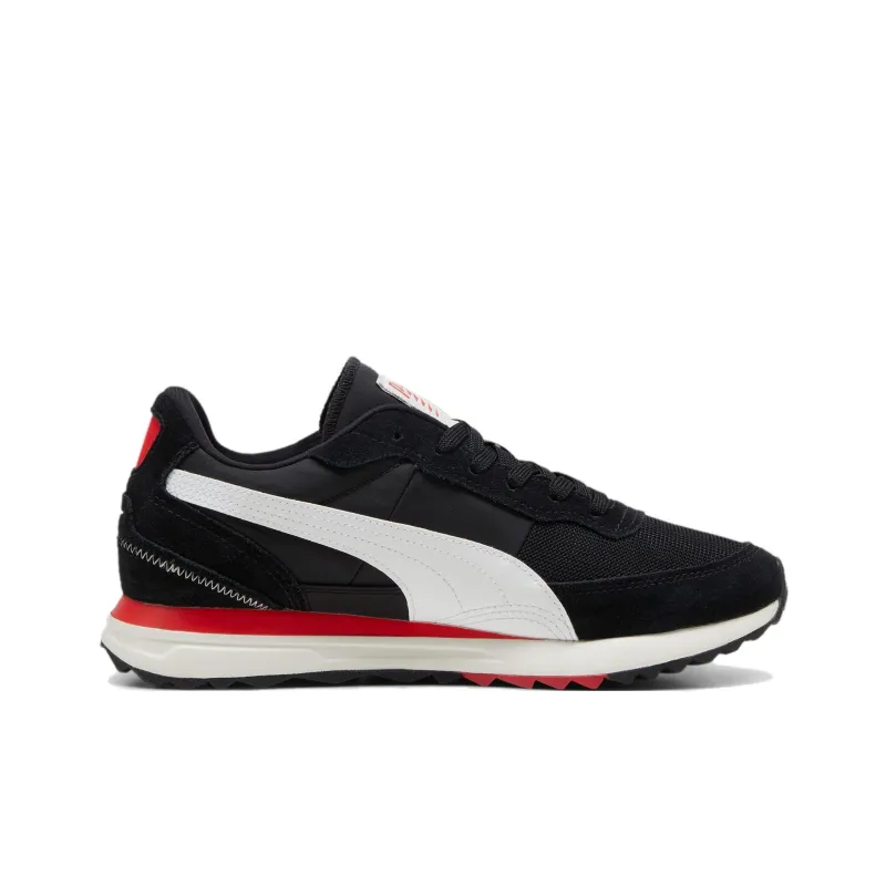 PUMA Road Rider Anti Slip Wear Resistant Low Top Casual Shoes Unisex Black White-1