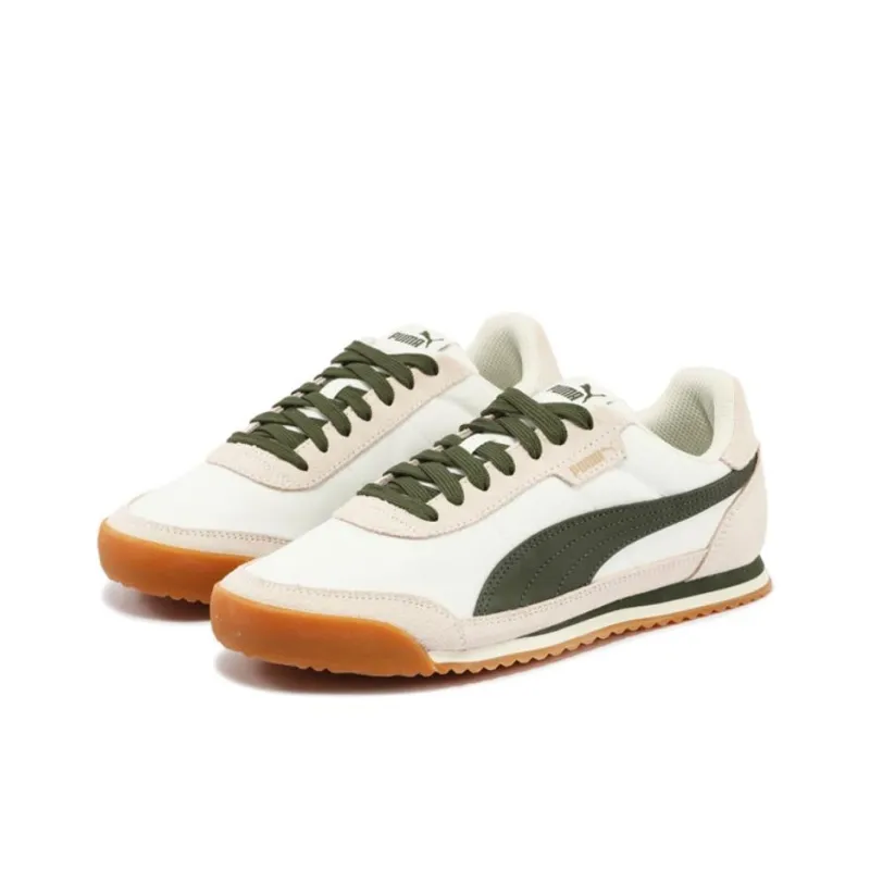 PUMA Turino Anti Slip Wear Resistant Low Top Casual Shoes Unisex White Pink Green-2