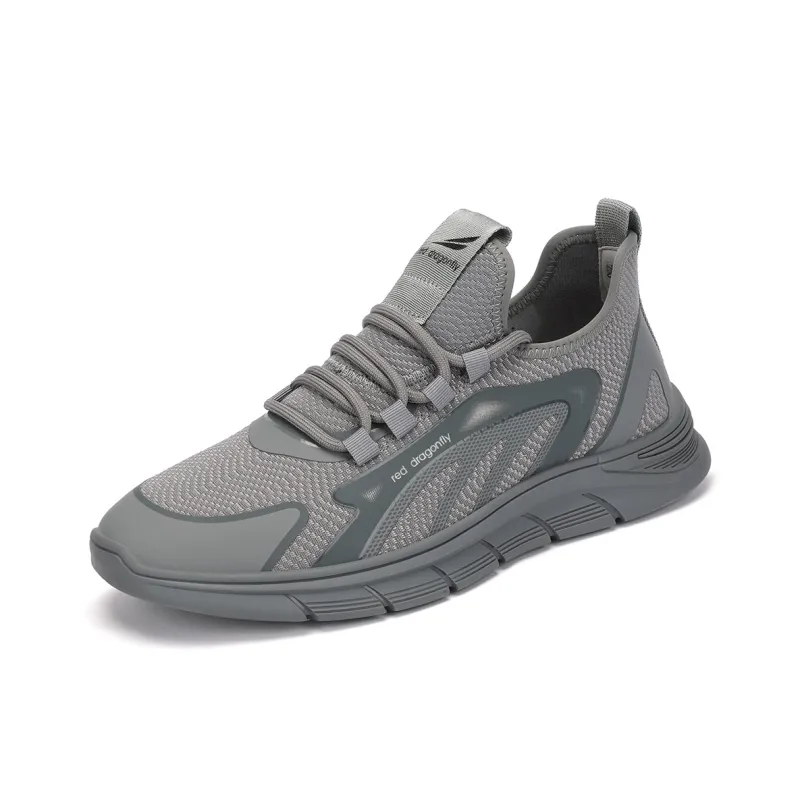 RED DRAGONFLY Wear-Resistant Breathable Height Increasing Low-Top Running Shoes Men's-6