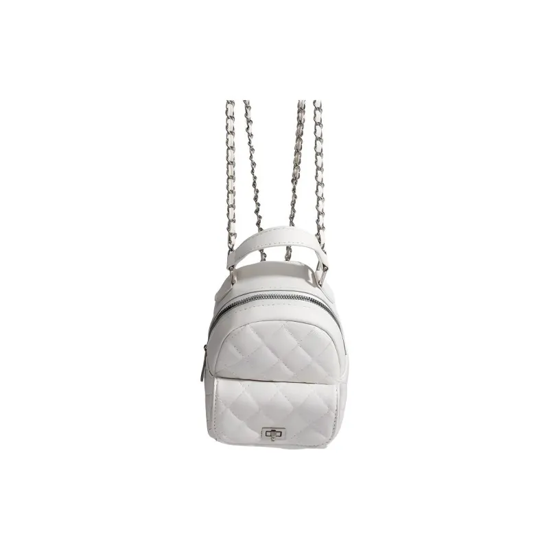TTaG．baG PU Backpack Regular Women's White/Pink-1