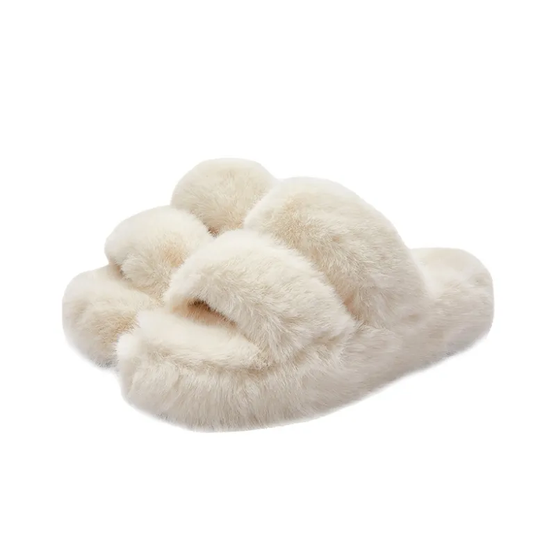 JUZI PVC Polyvinyl Chloride Slip-Resistant Abrasion-Resistant Slide Slippers Women's-1