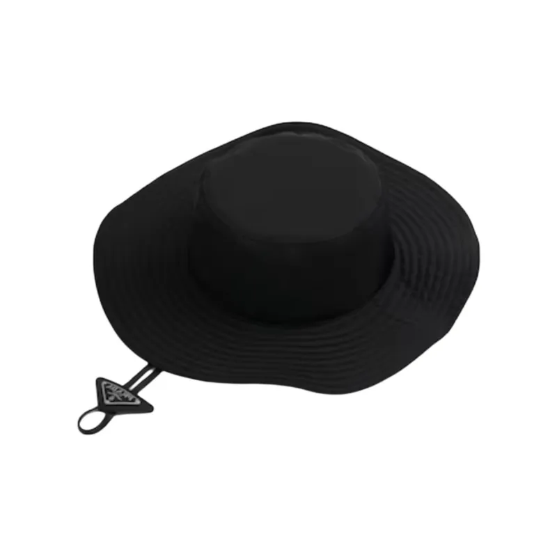 PRADA Recycled Nylon Bucket Hats Women's Black-0