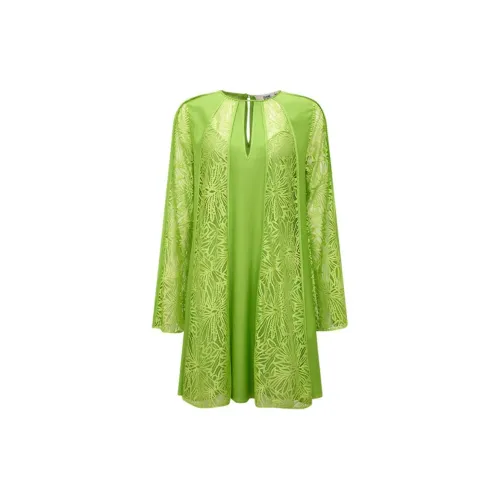 DVF Long-Sleeved Dresses Women's Spring Green