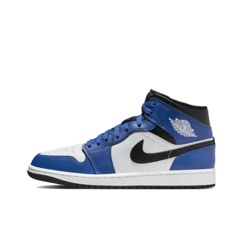 Air Jordan 1 Vintage Basketball Shoes Unisex High-Top Blue/White