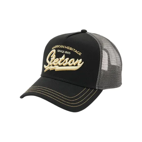 STETSON Cotton Polyester Baseball Caps Unisex Black