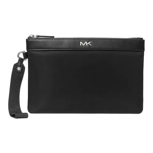 MICHAEL KORS Fabric+Artificial Leather Clutch Men's Black