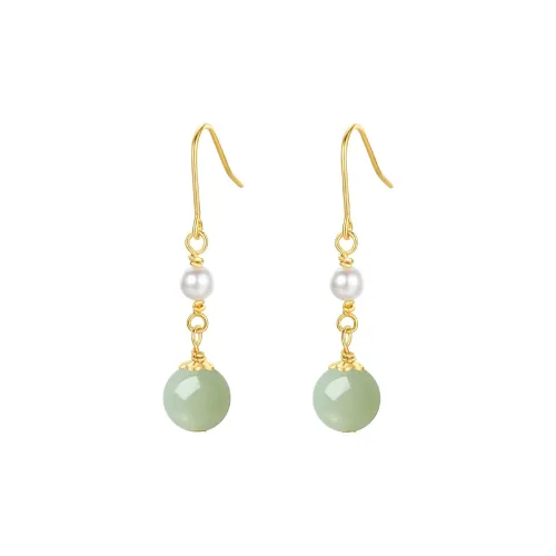 WINY Hetian Jade Earrings Women's