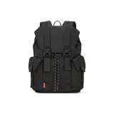 Knight Black (Upgraded, Double-Layered Strap) Main Compartment with Independent Laptop Compartment