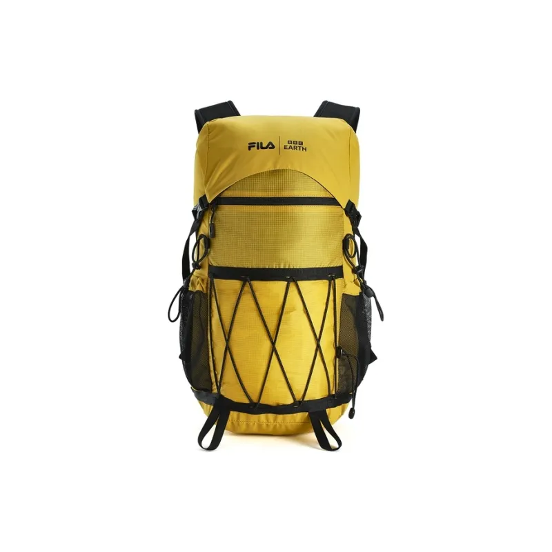 FILA BBC EARTH Collaboration Collection Fabric Backpack Regular Men's Coconut Cool Yellow-0