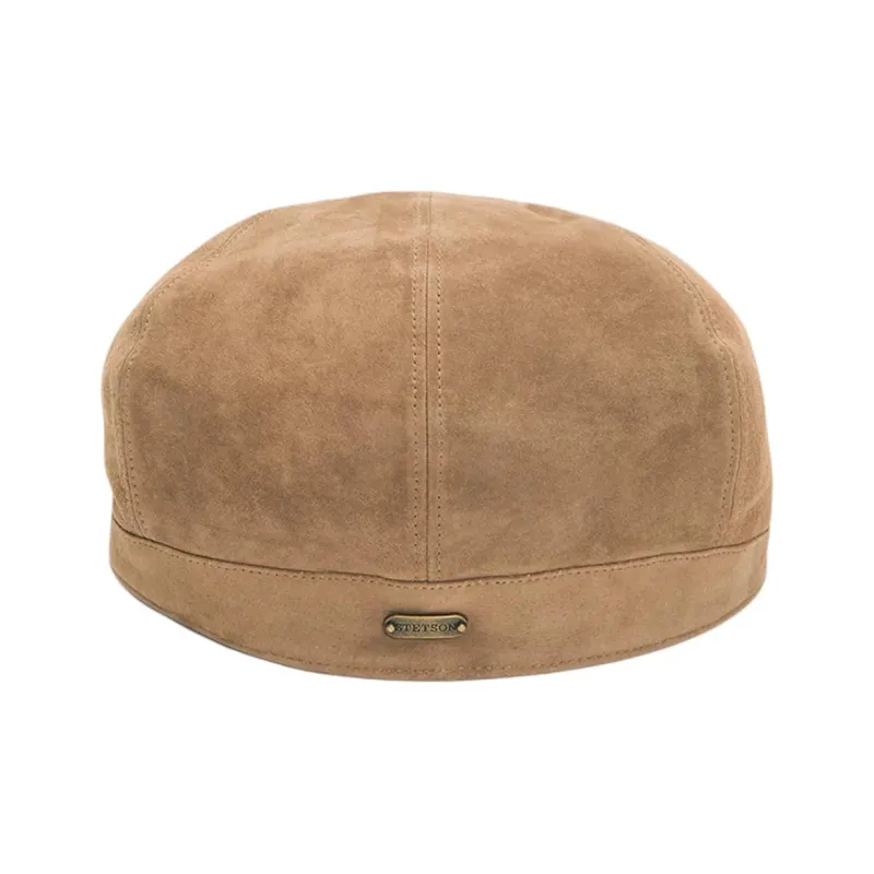 STETSON Leather Berets Unisex Light Brown-3