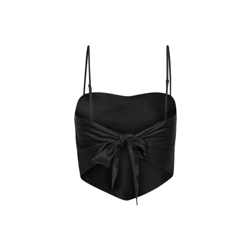 ARITZIA Sunday Best Elektra Satin Camisole Camisole Women's Black-1