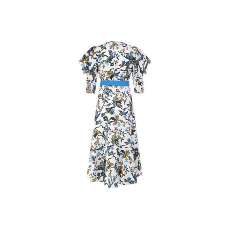 DVF Diane Von Furstenberg Short-Sleeved Dresses Women's Blue-1