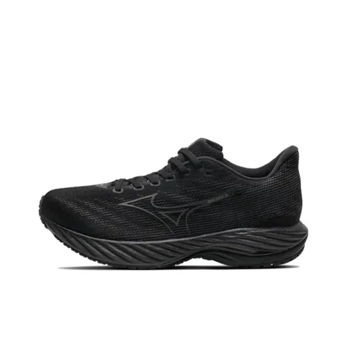 Mizuno Wave Rider 28 Running Shoes Unisex Low-Top Black