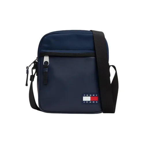 Tommy Hilfiger Polyurethane Reporter Bag Shoulder Bag Crossbody Bag Regular Men's Dark Night Marine Blue