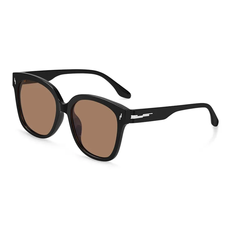 MUYKUY TR90 Irregular Shape Sunglasses Unisex Bright Black, Transparent Gray, Frosted Green-9