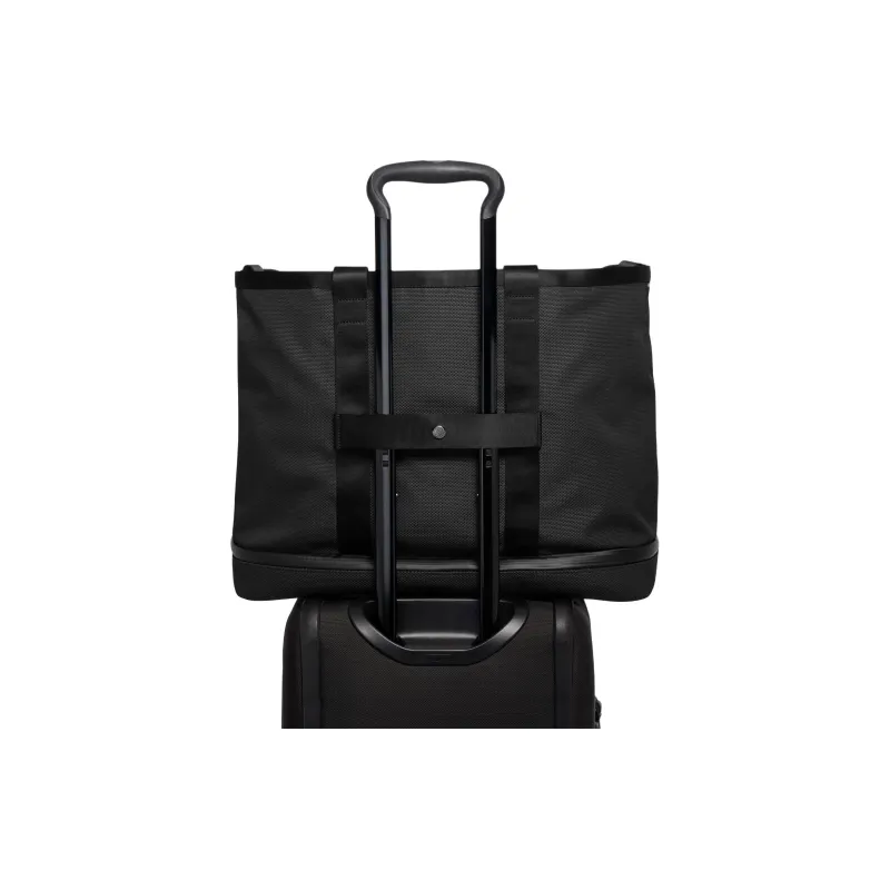 TUMI Alpha Fabric Tote Bag, Shopping Bag, Shoulder Bag, Crossbody Bag, Handbag Men's Black & Gray-2