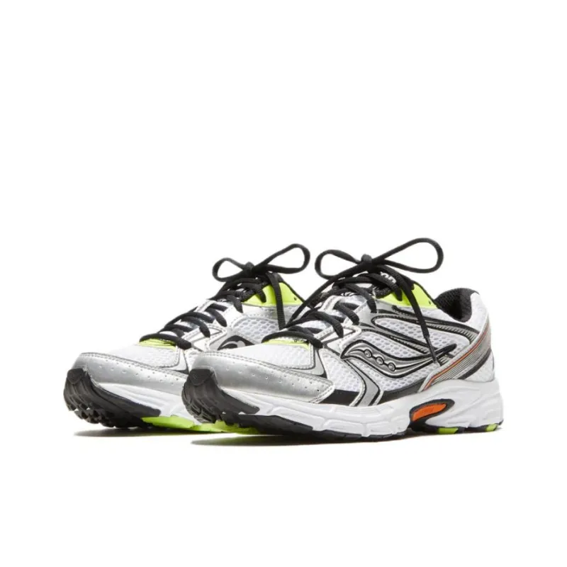 Saucony Grid Ride Millennium White Silver Lime Orange-2