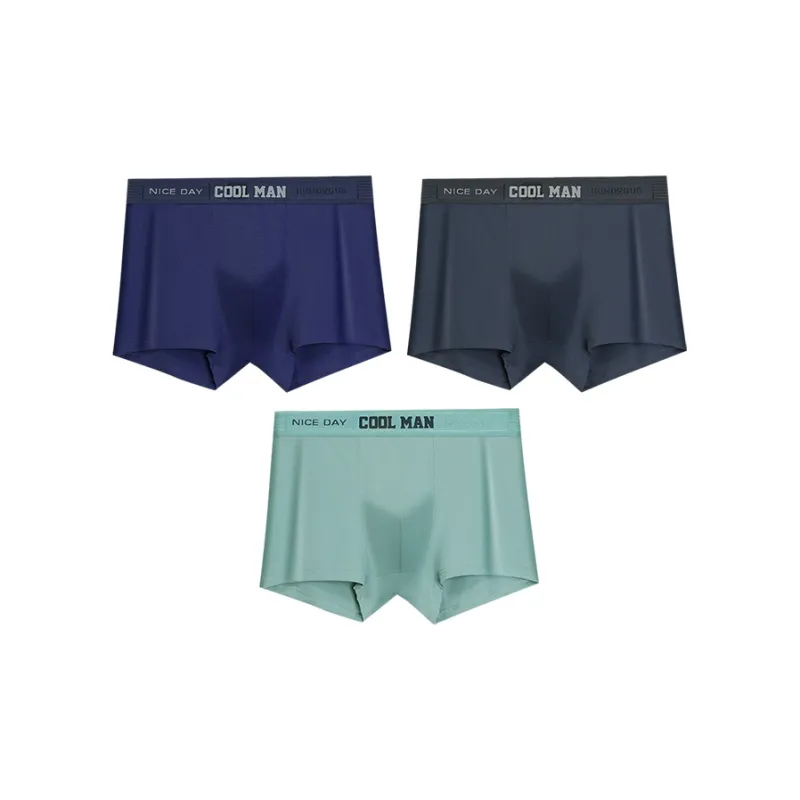 Red Bean Underpants Men's 3 Pack Mixed Color-0