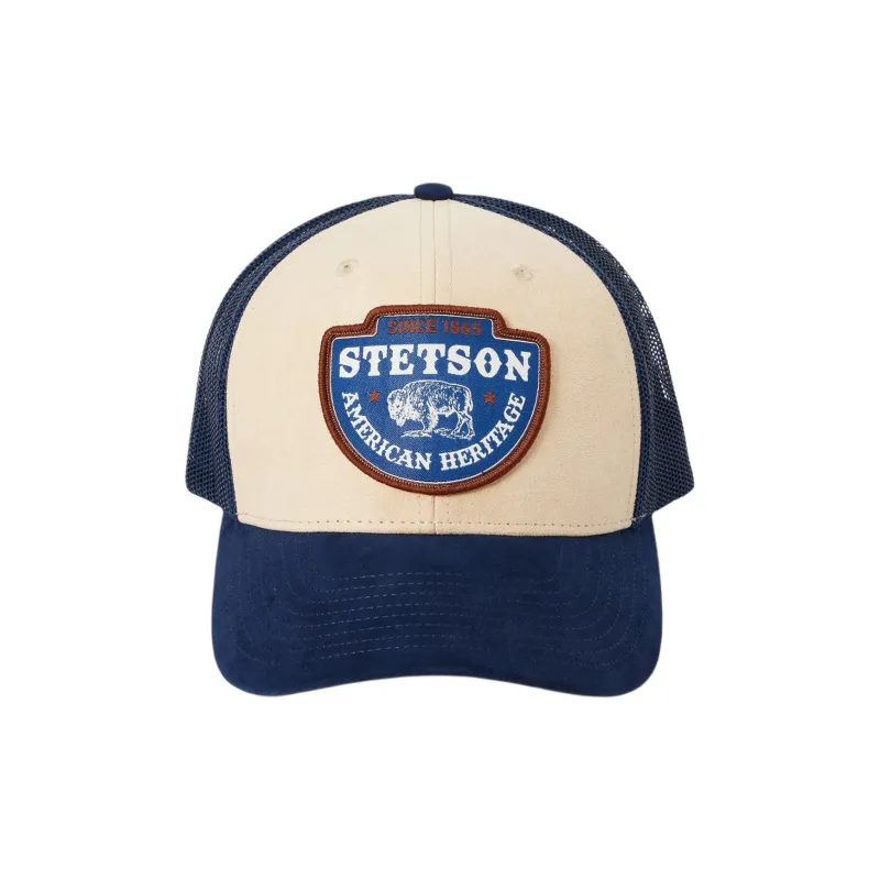 STETSON Cotton Polyester Baseball Caps Unisex Khaki/Blue-1