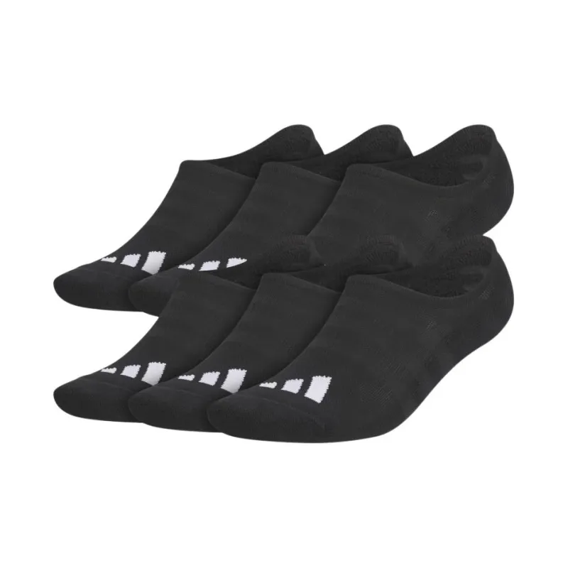 Adidas NO-SHOW GOLF No-Show Socks Men's 6 Pack Black-0