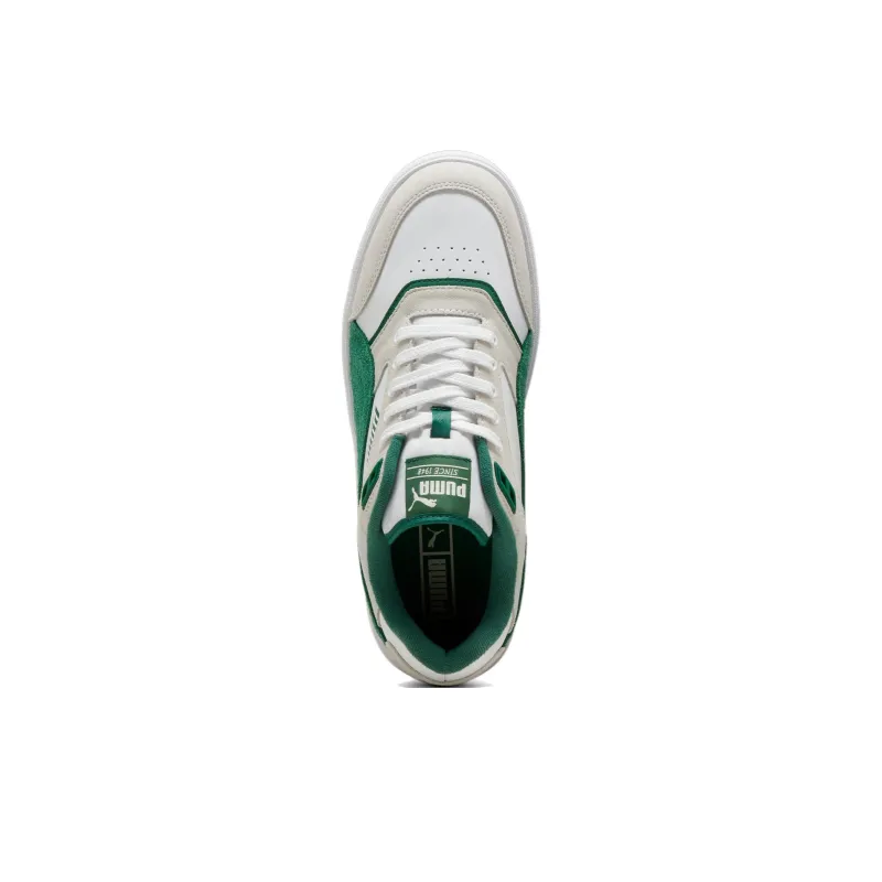 PUMA Doublecourt Anti Slip Wear Resistant Low Top Skateboard Shoes Unisex Beige Green-3