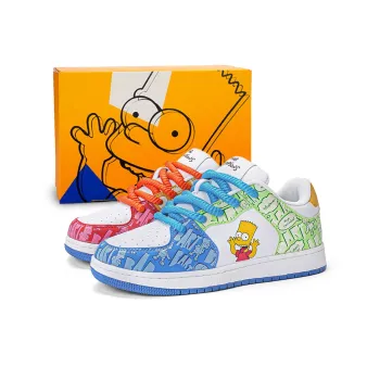 The Simpsons Casual Shoes Unisex Low Top Sugar Bean Mismatched