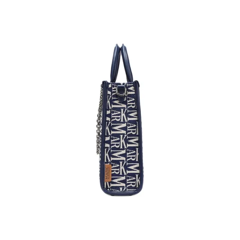 FAIRWHALE Fabric Shoulder Bag Crossbody Bag Handbag Large Size Women's Black/Blue-5