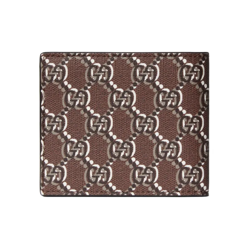 GUCCI Canvas Wallet Regular Men's Brown-2