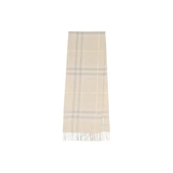 Burberry Checked Fringed Edge Scarf
