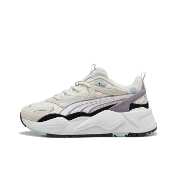 PUMA RS X Anti Slip Wear Resistant Low Top Casual Running Shoes Unisex Gray Purple