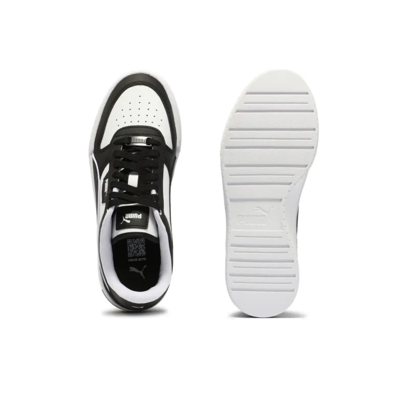 PUMA CAVEN DIME Anti Slip Wear Resistant Low Top Skateboard Shoes Unisex Black White-4