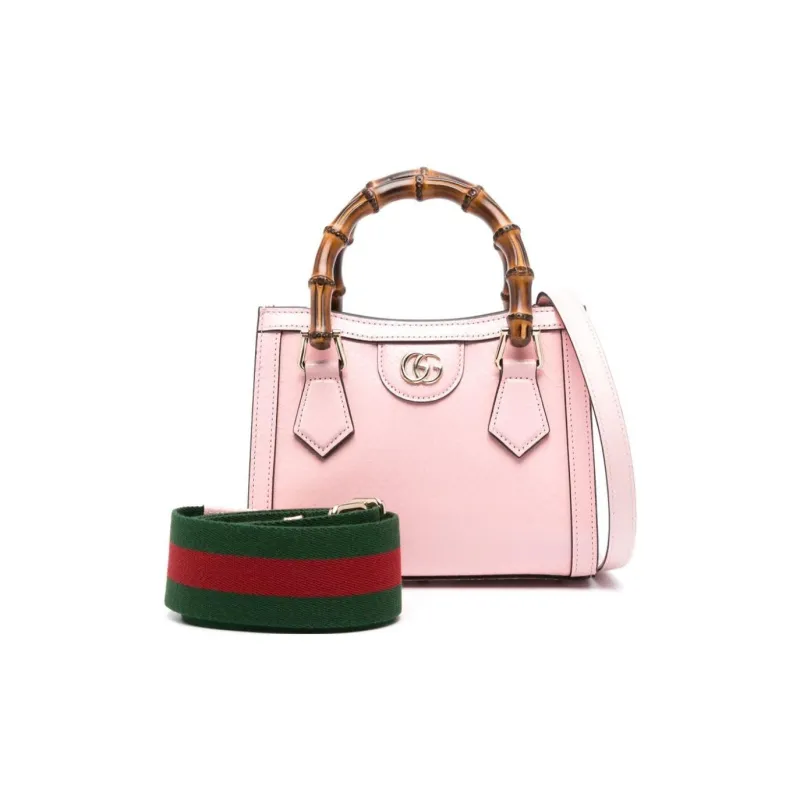 GUCCI Leather Tote Bag, Shopping Bag, Shoulder Bag, Crossbody Bag, Handbag Trumpets Women's Pink-1