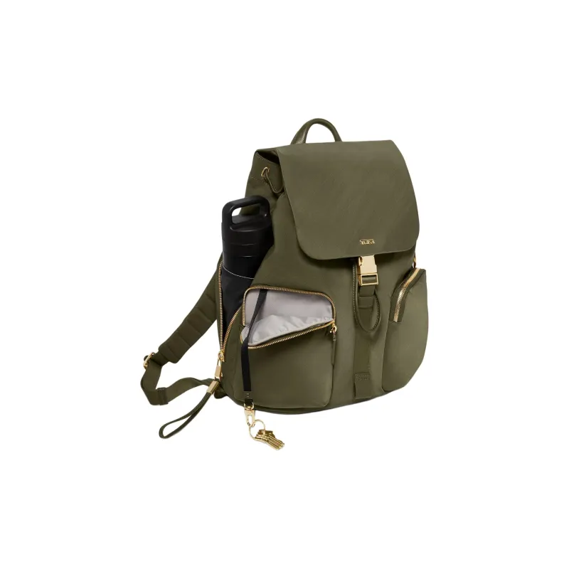 TUMI Nylon Backpack Women's Olive Green-2