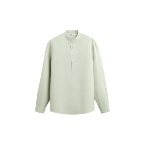 ZARA Shirts Men Thin Honeysuckle Pink