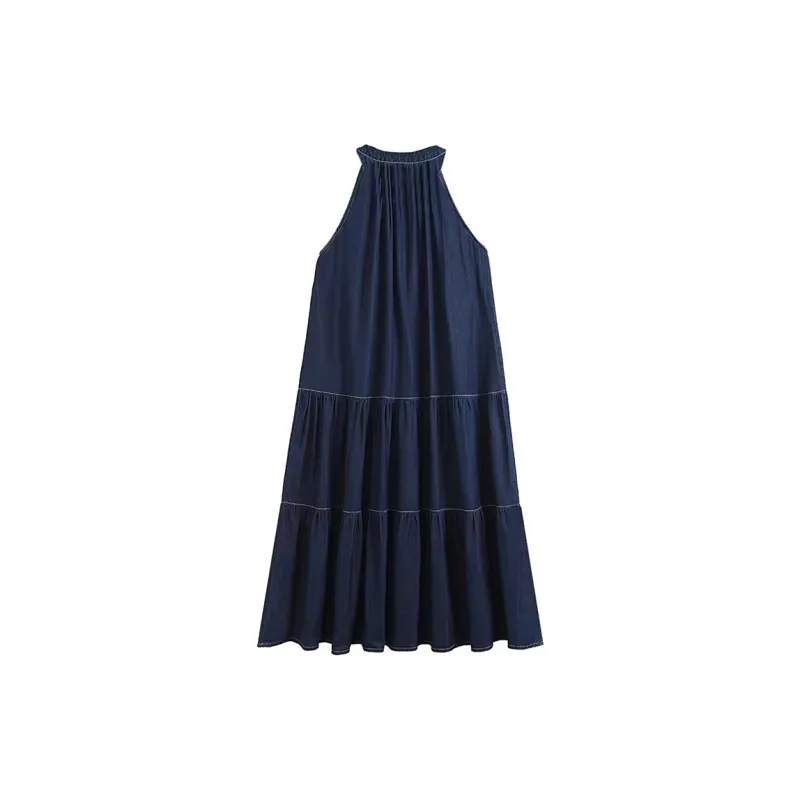 Incolore Slip Dresses Women's Blue-1