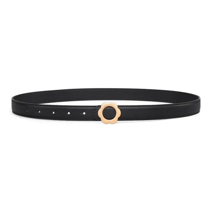 CARLE KELLEN Black, With Denim Leather Belts Women's Width 2.3CM-0