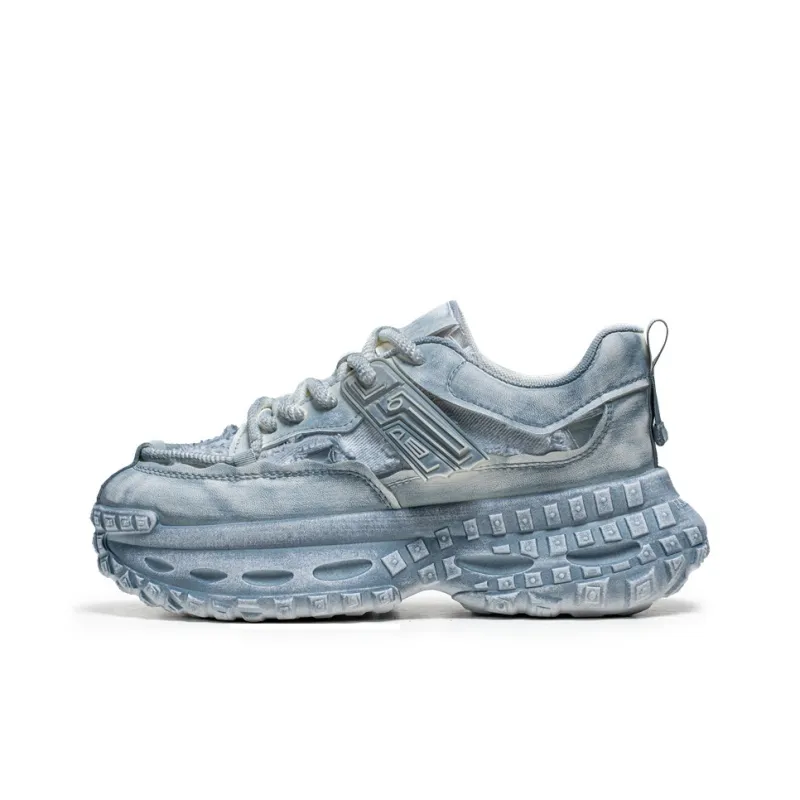 Yalu Breathable Lightweight Height Increasing Low Top Chunky Sneakers Men's-25