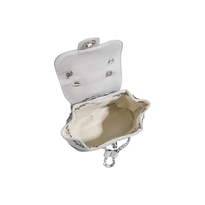 TTaG．baG PU Backpack Women's Silver-6