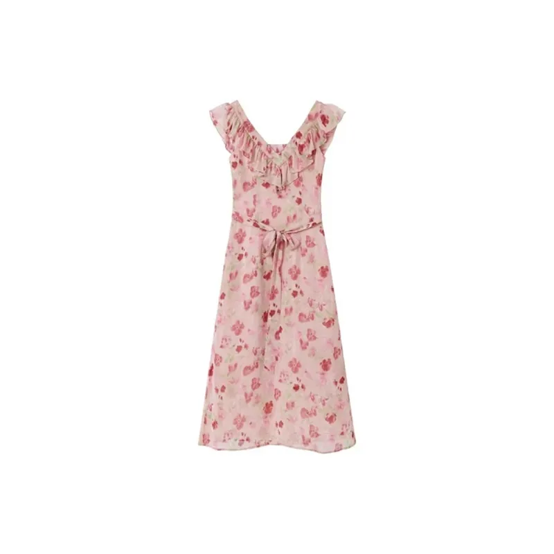 Incolore Short Sleeved Dresses Women's Pink-1