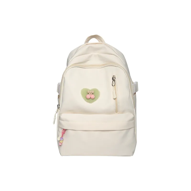 Cwatcun Nylon Backpack Women's Ecru/Black/Pink/Light Yellow/Light Green-0