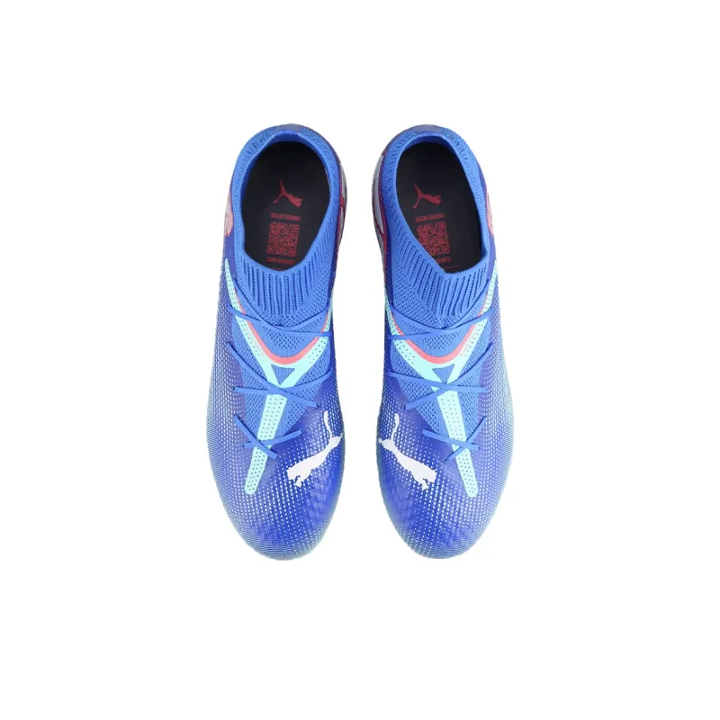 PUMA FUTURE 7 PRO MG Rubber Short Studs Slip Resistant Soccer Shoes Men's Turquoise-3