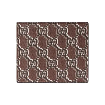 GUCCI Canvas Wallet Regular Men's Brown