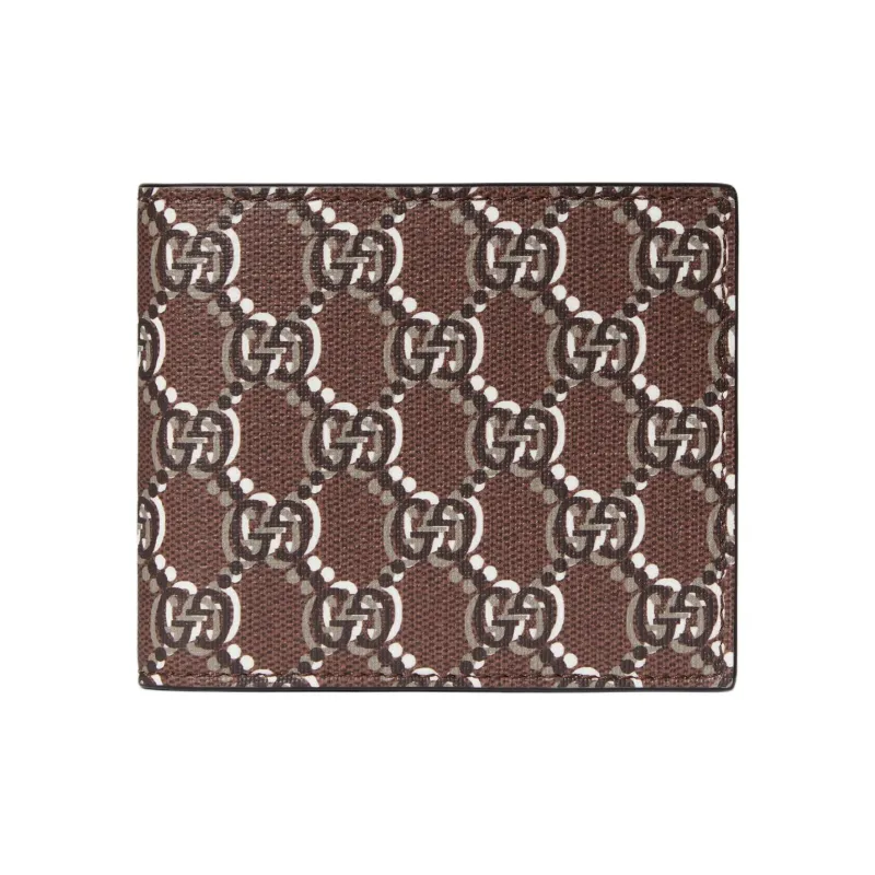 GUCCI Canvas Wallet Regular Men's Brown-0