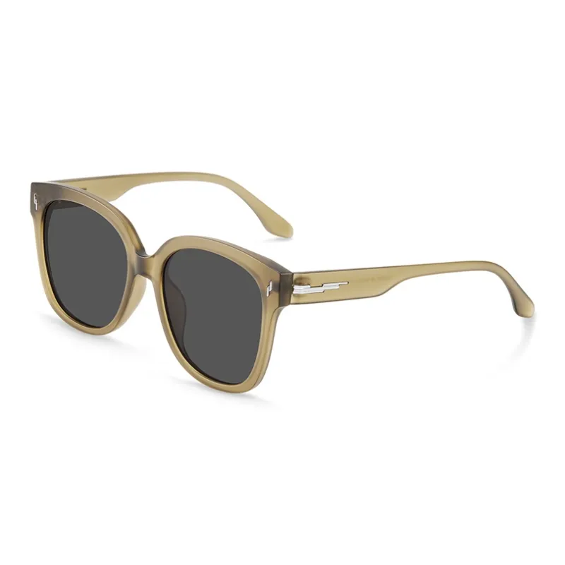 MUYKUY TR90 Irregular Shape Sunglasses Unisex Bright Black, Transparent Gray, Frosted Green-13