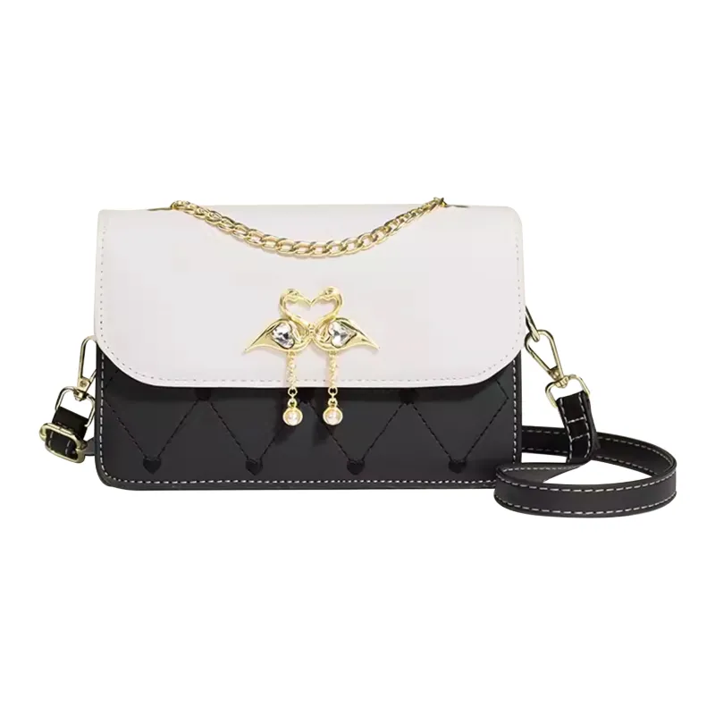 UNITE STAR PU Small Square Bag Crossbody Shoulder Bag Women's White/Pink/Black/Blue/Green-8
