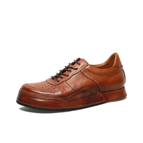 SAINTNJORD Men's Casual Men Low-Top Brown