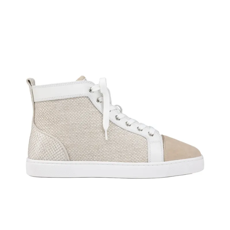 CL Louis High Top Skateboard Shoes Men's Light Brown-1